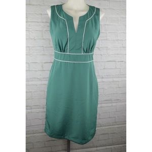 Banana Republic Green A-Line Dress sz 6